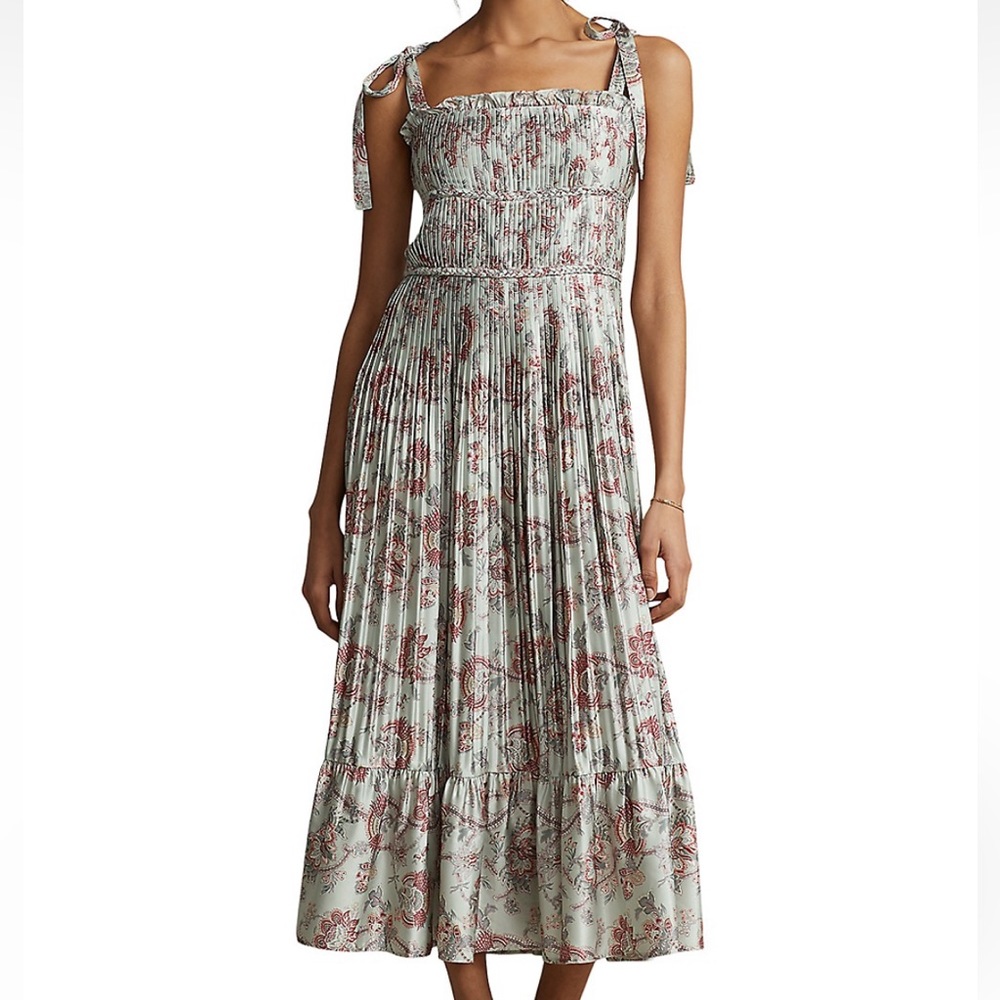 NWT-Polo Ralph Lauren Camille Floral MIDI Dress